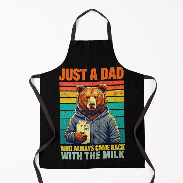 Item preview, Funny Bear Dad With Milk Retro Vintage designed and sold by JerdbordinShop.