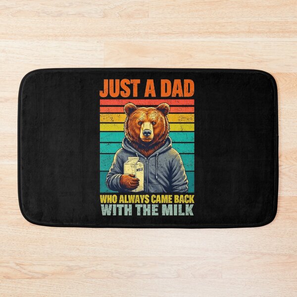 Item preview, Funny Bear Dad With Milk Retro Vintage designed and sold by JerdbordinShop.