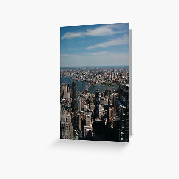 Manhattan, #Manhattan, New York, #NewYork, NYC, #NYC, New York City, #NewYorkCity Greeting Card