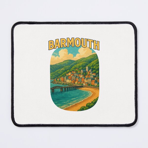 Item preview, Coastal Townscape of Barmouth, Gwynedd Wales designed and sold by Places On Earth.