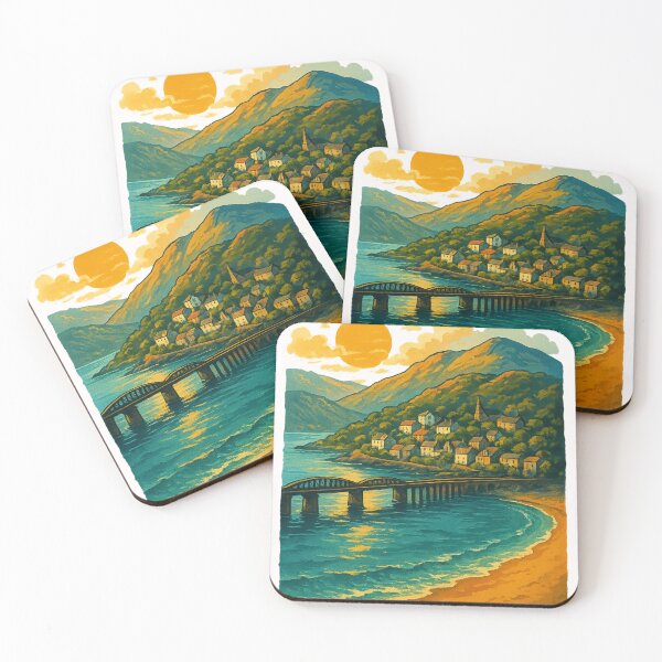 Item preview, Sunset Over Barmouth and the Mawddach Estuary, Wales designed and sold by Places On Earth.