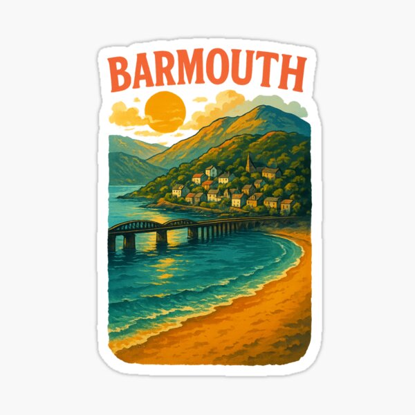 Item preview, Sunset Over Barmouth and the Mawddach Estuary, Wales designed and sold by placesonearth.