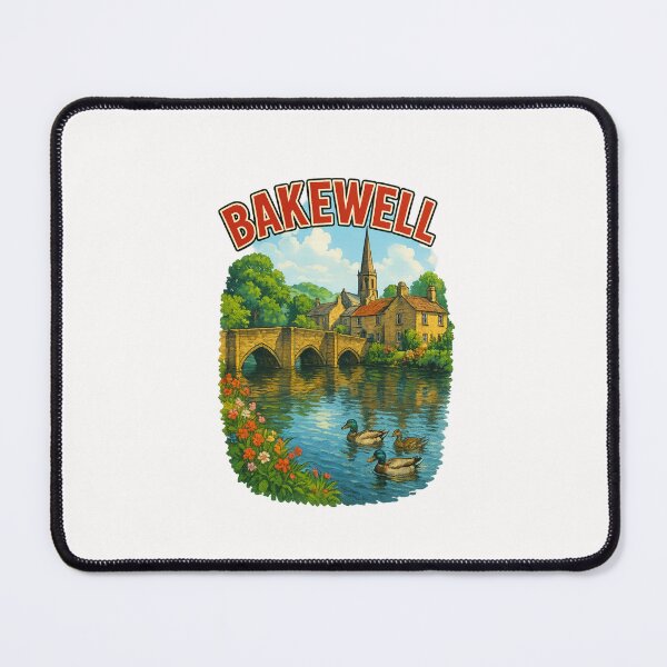 Item preview, Bakewell Riverside and Church, Peak District England designed and sold by Places On Earth.