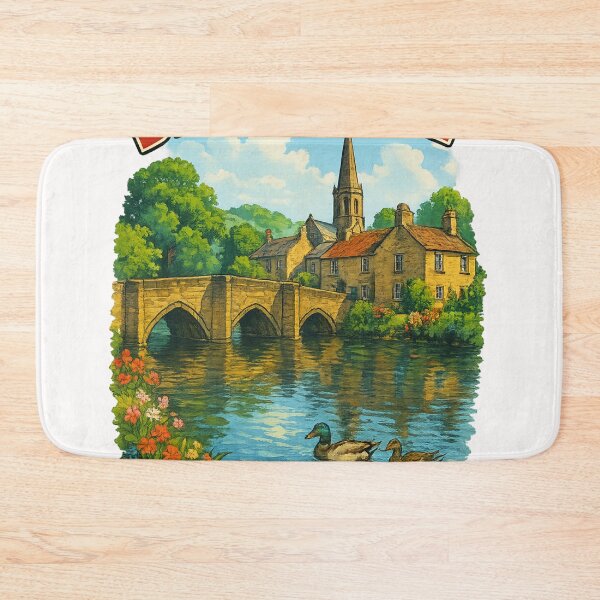 Item preview, Bakewell Riverside and Church, Peak District England designed and sold by Places On Earth.