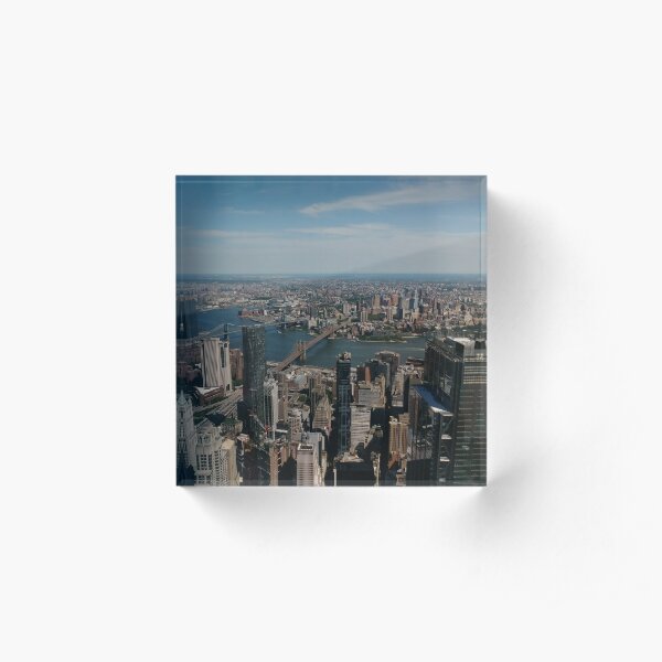 Manhattan, #Manhattan, New York, #NewYork, NYC, #NYC, New York City, #NewYorkCity Acrylic Block