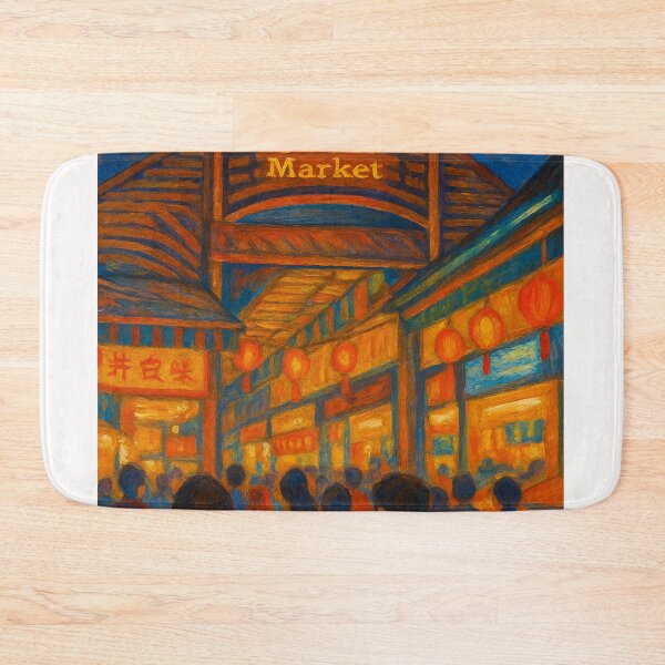 Item preview, Crowd at Shilin Market, Taipei’s Famous Night Bazaar designed and sold by Places On Earth.