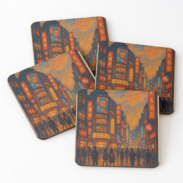 Item preview, Ximending Streetscape at Sunset, Taipei Taiwan designed and sold by Places On Earth.
