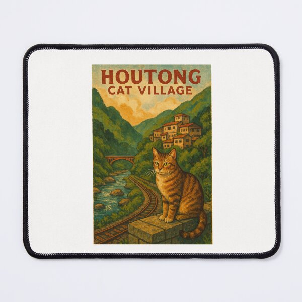 Item preview, Houtong Cat Village Railway and Mountains, Taiwan designed and sold by Places On Earth.