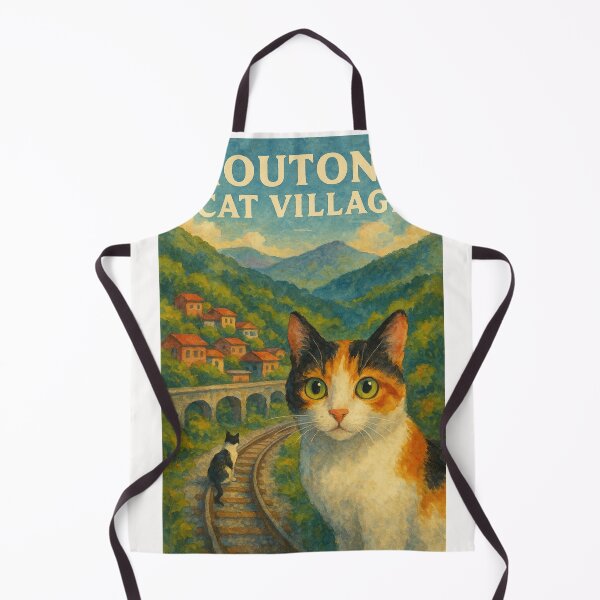 Item preview, Calico Cats and Mountain Views at Houtong Village, Taiwan designed and sold by Places On Earth.