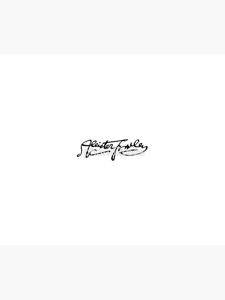 “Aleister Crowley Signature” Tapestry by phandiltees | Redbubble