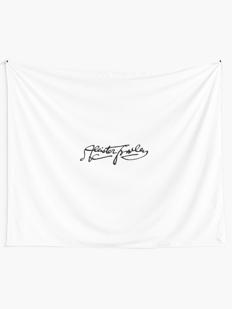 “Aleister Crowley Signature” Tapestry by phandiltees | Redbubble