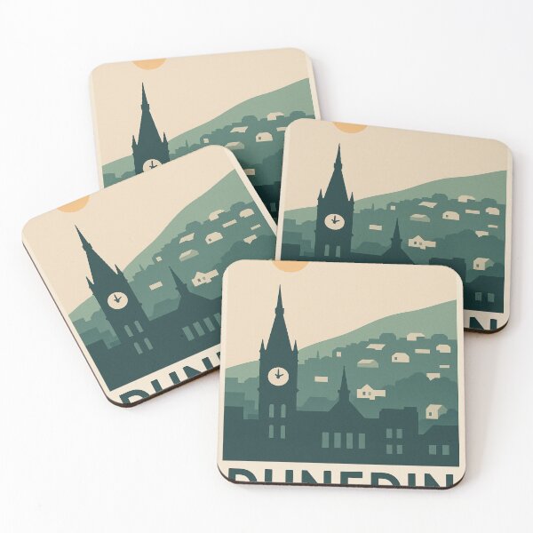 Item preview, Dunedin City Skyline and Clock Tower, New Zealand designed and sold by Places On Earth.