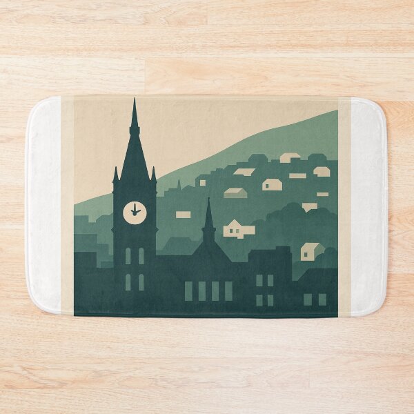 Item preview, Dunedin City Skyline and Clock Tower, New Zealand designed and sold by Places On Earth.