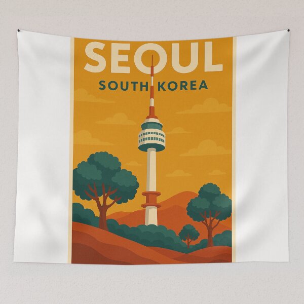 Item preview, Namsan Seoul Tower on Namsan Mountain, South Korea designed and sold by Places On Earth.