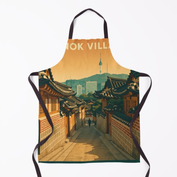 Item preview, Bukchon Hanok Village at Sunset, Seoul South Korea designed and sold by Aryabek.