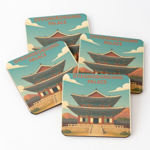 Item preview, Gyeongbokgung Palace with Mountain Backdrop, Seoul South Korea designed and sold by Aryabek.