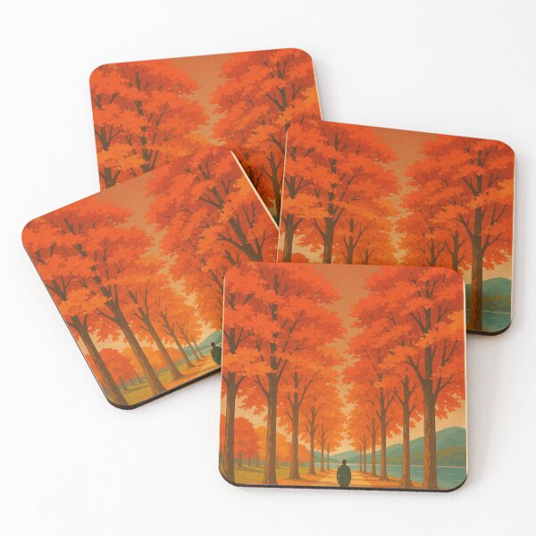 Item preview, Fall Leaves and Lakeside Trail on Nami Island, South Korea designed and sold by Aryabek.