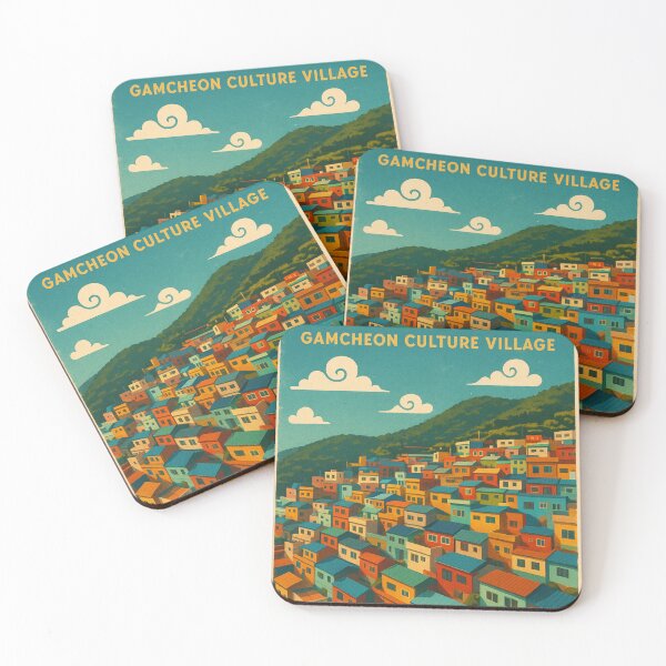 Item preview, Colorful Hillside Homes of Gamcheon Culture Village, Busan South Korea designed and sold by Aryabek.