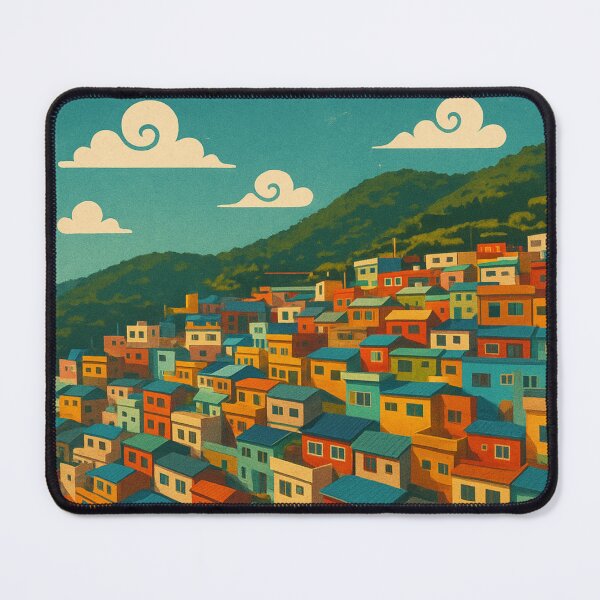 Item preview, Colorful Hillside Homes of Gamcheon Culture Village, Busan South Korea designed and sold by Aryabek.