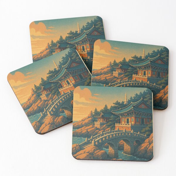 Item preview, Sunset at Haedong Yonggungsa Temple, Busan South Korea designed and sold by Aryabek.