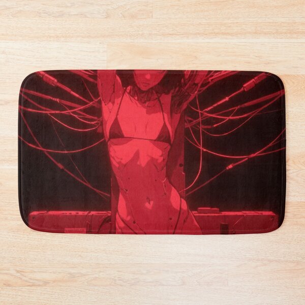 Item preview, cyberpunk upside down cross anime lady designed and sold by bootleg chronicles.