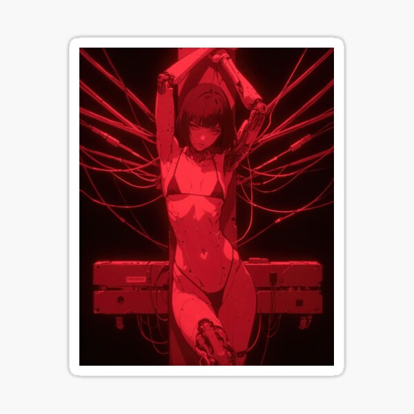 Artikel-Vorschau von Cyberpunk verkehrt herum Kreuz Anime Dame, designt und verkauft von bootleg chronicles.