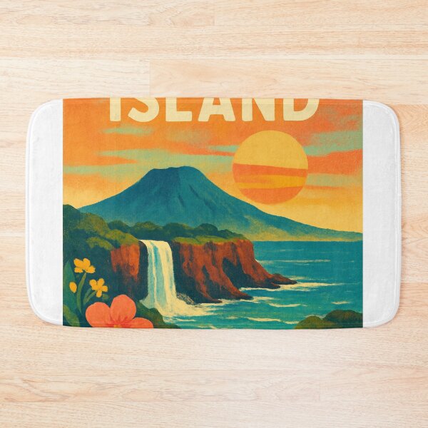 Item preview, Sunset Coast and Waterfalls of Jeju Island, South Korea designed and sold by Aryabek.