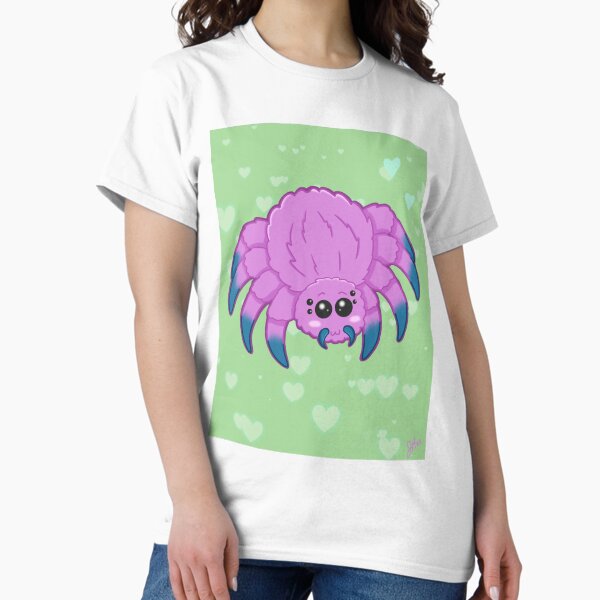 Item preview, Pinkie The blue Footed Floof Spider designed and sold by JadeWolfArt.