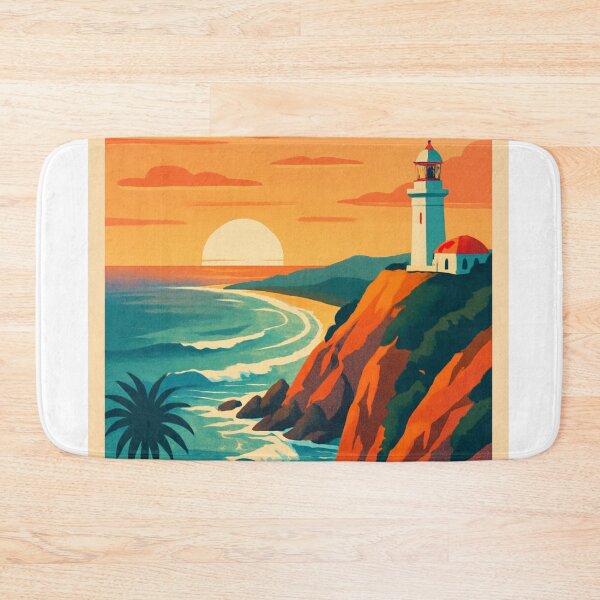 Item preview, Lighthouse Sunset View at Byron Bay, New South Wales Australia designed and sold by Aryabek.