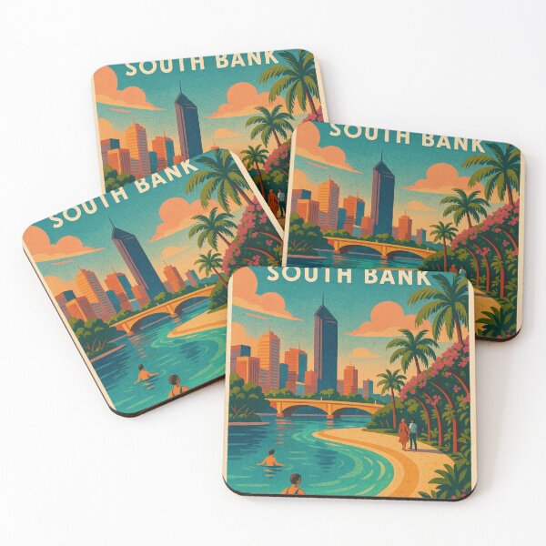 Item preview, South Bank Riverfront and City Views, Brisbane Queensland Australia designed and sold by Aryabek.