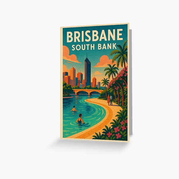 Item preview, South Bank Riverfront and City Views, Brisbane Queensland Australia designed and sold by Aryabek.