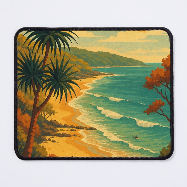 Item preview, Noosa Heads Coastal Trail and Surf Beach, Queensland Australia designed and sold by Aryabek.