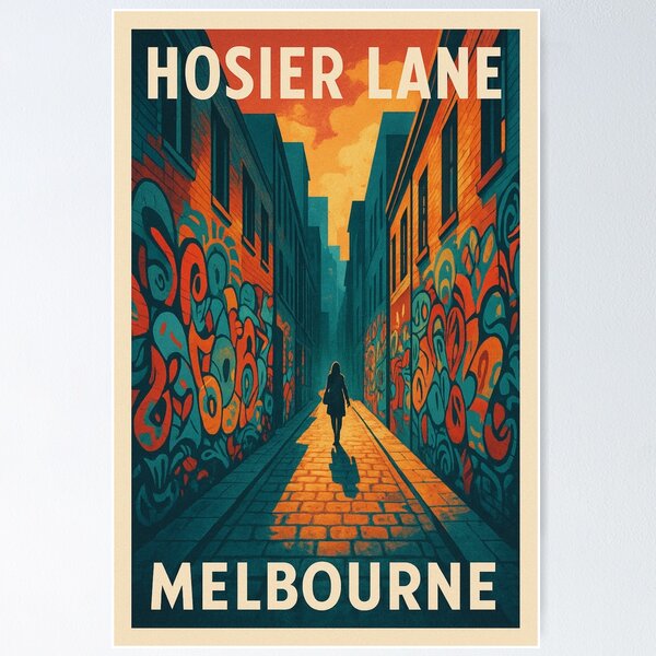 Item preview, Hosier Lane Urban Street Art in Melbourne, Victoria Australia designed and sold by Aryabek.