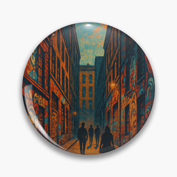 Item preview, Evening Shadows and Graffiti Walls of Hosier Lane, Melbourne Australia designed and sold by Aryabek.