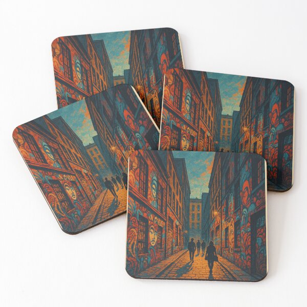 Item preview, Evening Shadows and Graffiti Walls of Hosier Lane, Melbourne Australia designed and sold by Aryabek.