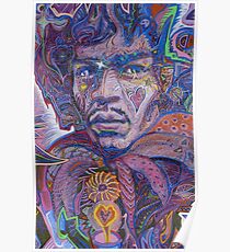 Póster Jimi Psychedelic Haze Rock Póster