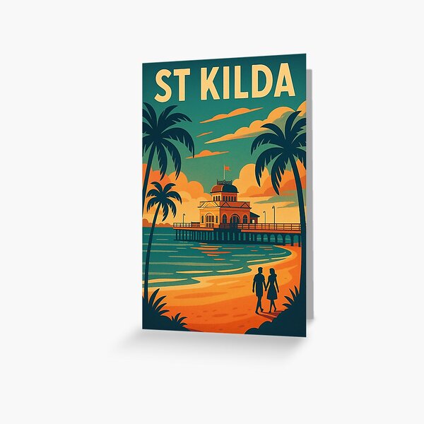 Item preview, St Kilda Pier and Beachfront at Sunset, Melbourne Victoria Australia designed and sold by Aryabek.