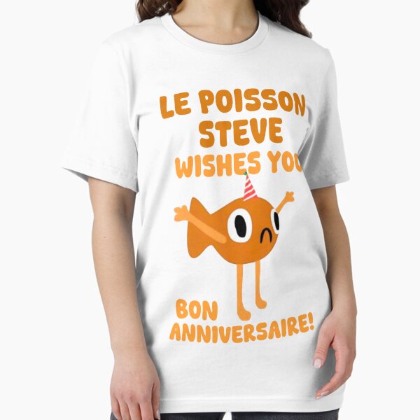 Item preview, Le Poisson Steve Wishes You Bon Anniversaire designed and sold by zoizen344.