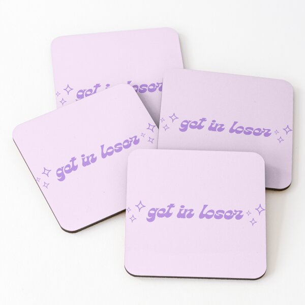 Item preview, Purple Get in Loser Sticker with Stars designed and sold by tinyindiangirl.