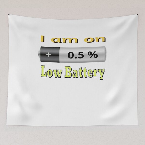 Item preview, I am on low battery t-shirt, funny t-shirt designed and sold by LaModaLoKa01.