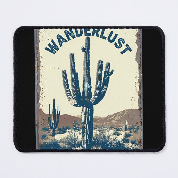 Item preview, Vintage Wanderlust Desert Adventure Poster designed and sold by FestivityFinds.