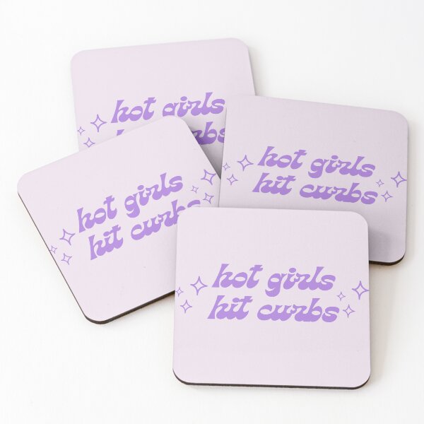 Item preview, Purple Hot Girls Hit Curbs Sticker with Stars designed and sold by tinyindiangirl.