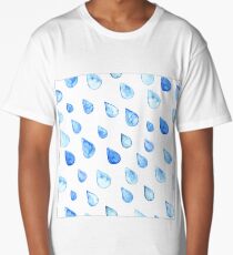 Watercolor raindrops Long T-Shirt