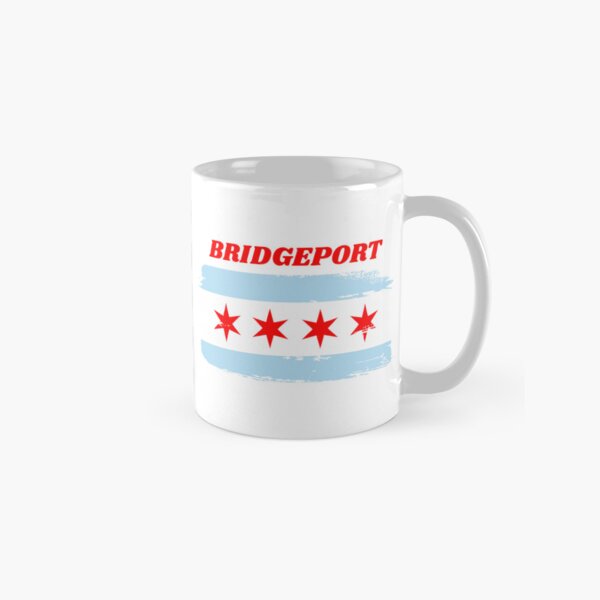 Vista previa del artículo con la obra «El barrio de Bridgeport de Chicago», diseñado y vendido por ChicagoTees.