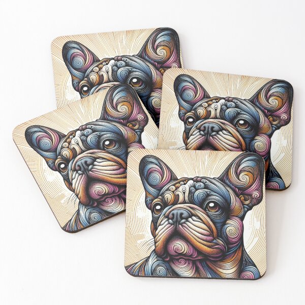 Item preview, Vibrant Flair French Bulldog  designed and sold by Wags & Tails.
