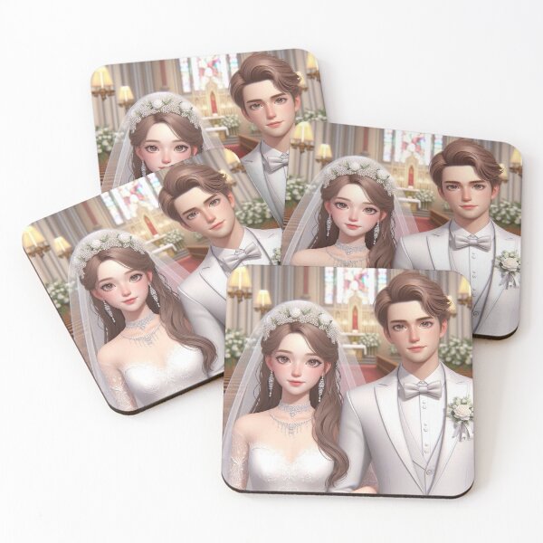 Item preview, Bride and Groom Wedding Day at Church designed and sold by choder61.