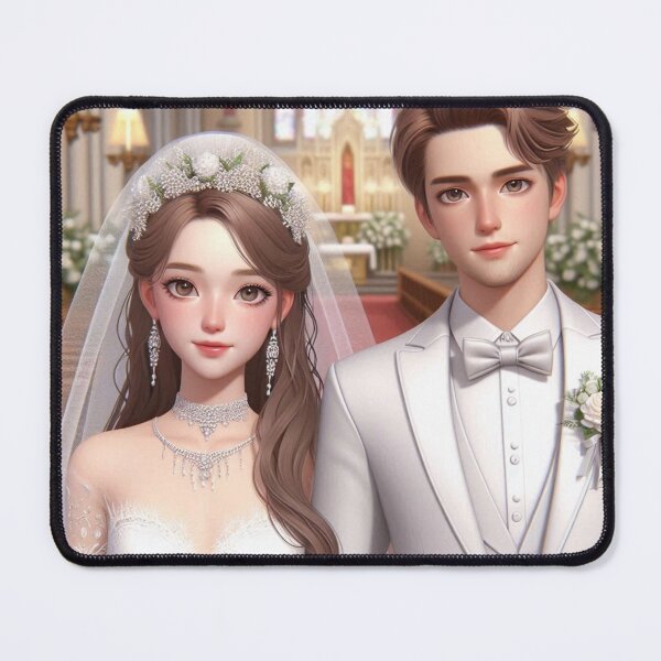Item preview, Bride and Groom Wedding Day at Church designed and sold by choder61.