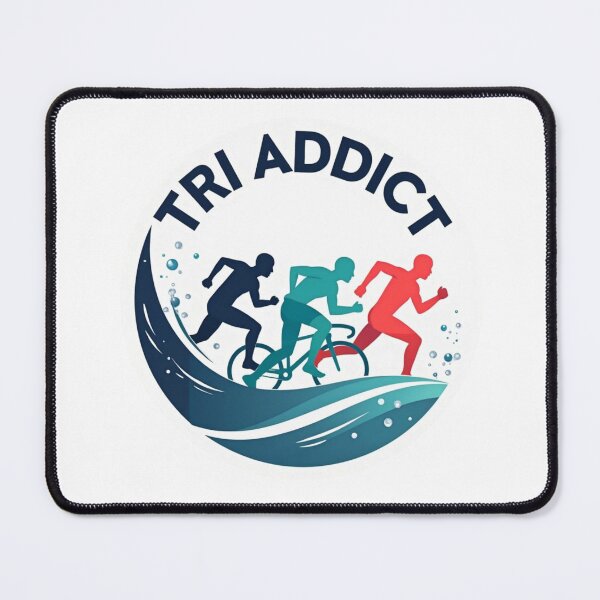 Item preview, Tri Addict – Swim. Bike. Run. Repeat. designed and sold by Triathlongram.