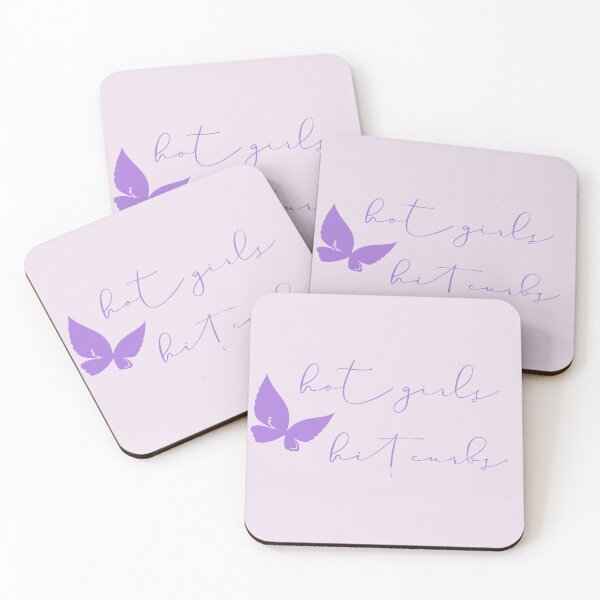 Item preview, Purple Hot Girls Hit Curbs Sticker with Butterfly designed and sold by tinyindiangirl.