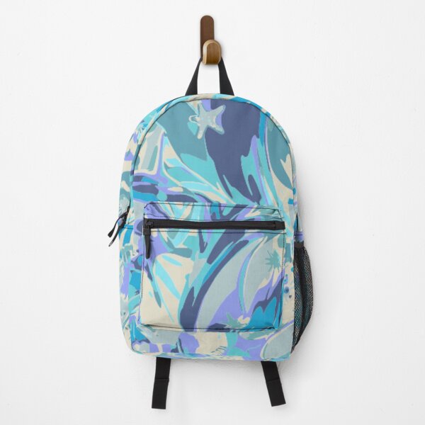 Item preview, Tropical Tidepool Swirl - Ocean Wave Pattern in Cool Blues & Purples designed and sold by LuxuryApparels.